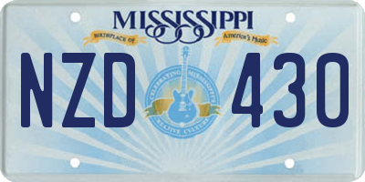 MS license plate NZD430