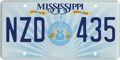 MS license plate NZD435