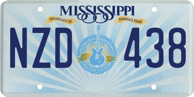 MS license plate NZD438