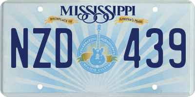 MS license plate NZD439