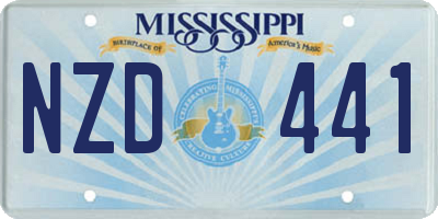 MS license plate NZD441