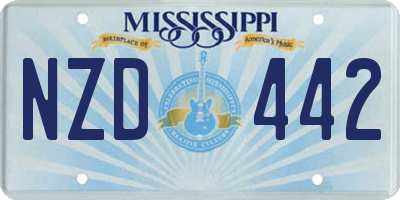 MS license plate NZD442