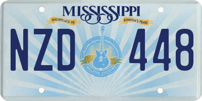MS license plate NZD448