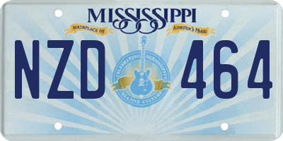 MS license plate NZD464