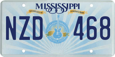 MS license plate NZD468