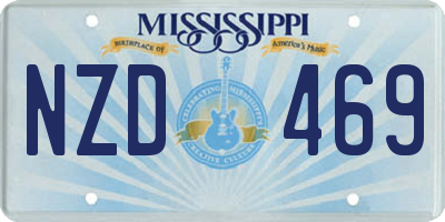 MS license plate NZD469
