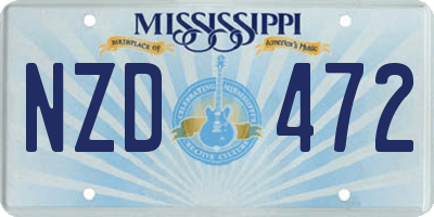 MS license plate NZD472