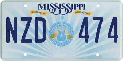 MS license plate NZD474
