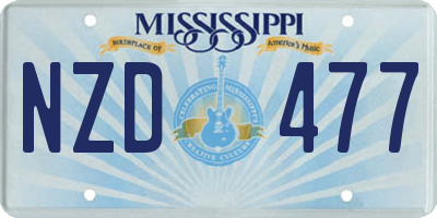 MS license plate NZD477