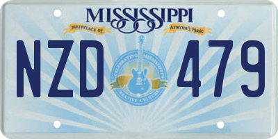 MS license plate NZD479