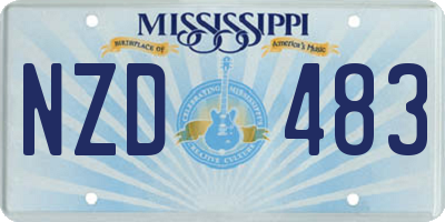 MS license plate NZD483