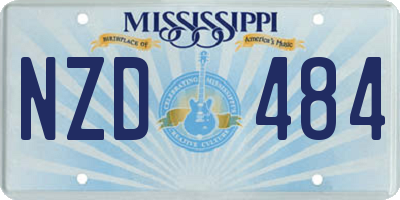 MS license plate NZD484