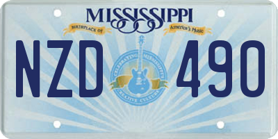 MS license plate NZD490