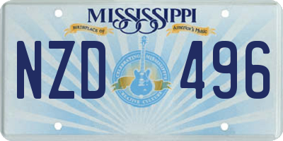 MS license plate NZD496