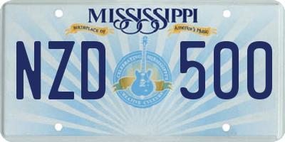 MS license plate NZD500