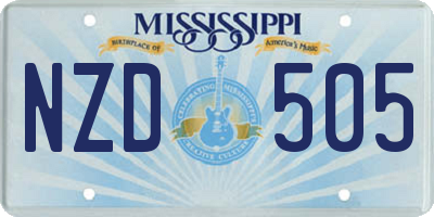 MS license plate NZD505