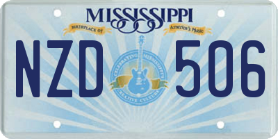 MS license plate NZD506