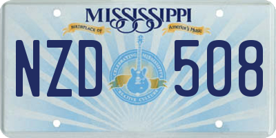 MS license plate NZD508