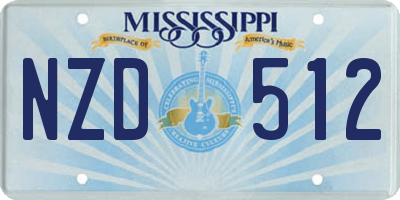 MS license plate NZD512