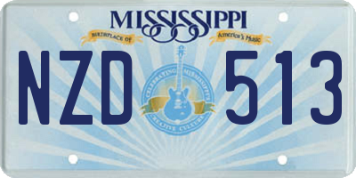MS license plate NZD513