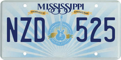 MS license plate NZD525