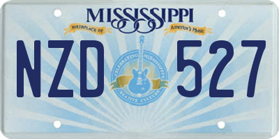 MS license plate NZD527