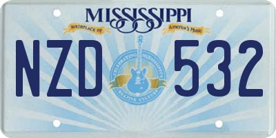 MS license plate NZD532