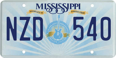MS license plate NZD540