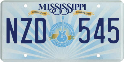 MS license plate NZD545
