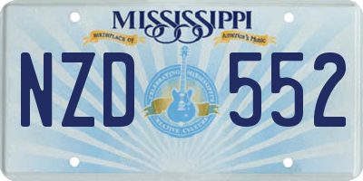 MS license plate NZD552