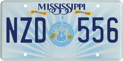 MS license plate NZD556
