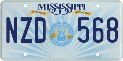 MS license plate NZD568
