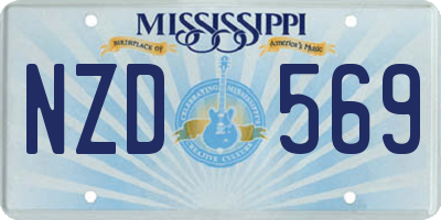 MS license plate NZD569