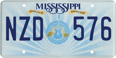 MS license plate NZD576