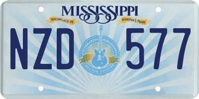 MS license plate NZD577