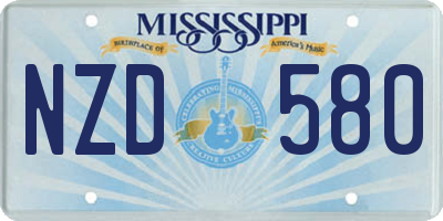 MS license plate NZD580