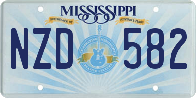 MS license plate NZD582