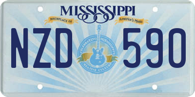 MS license plate NZD590