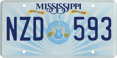 MS license plate NZD593