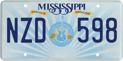 MS license plate NZD598