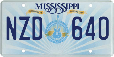 MS license plate NZD640
