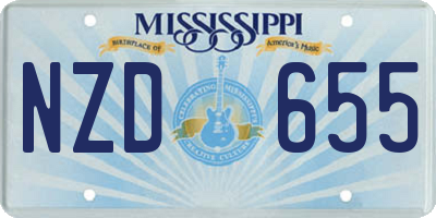 MS license plate NZD655