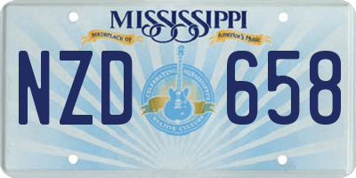 MS license plate NZD658