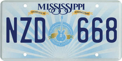 MS license plate NZD668