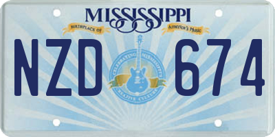 MS license plate NZD674