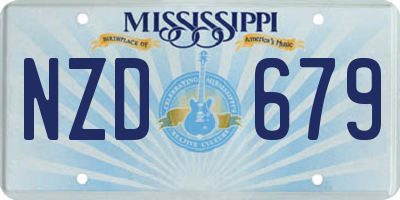 MS license plate NZD679