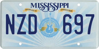 MS license plate NZD697