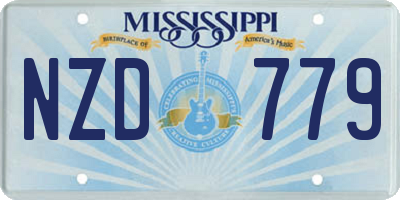 MS license plate NZD779