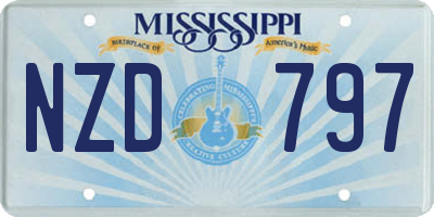 MS license plate NZD797