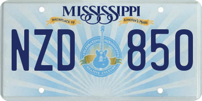 MS license plate NZD850